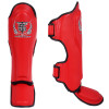 TKB TopKing TKSGP Shin Guards Muay Thai Boxing "Pro" Red