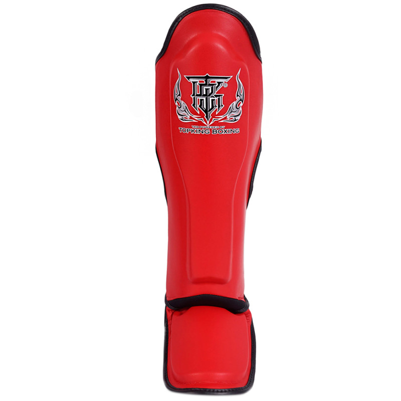 TKB TopKing TKSGP Shin Guards Muay Thai Boxing "Pro" Red