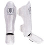 TKB Top King TKSGSS-02 Shin Guards Muay Thai "Snake" Silver (White)