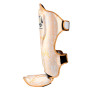 TKB Top King TKSGSS-02 Shin Guards Muay Thai Boxing "Snake" Gold (White)