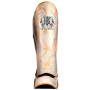 TKB Top King TKSGSS-02 Shin Guards Muay Thai Boxing "Snake" Gold (White)