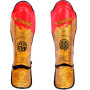 TKB Top King TKSGCT-CN01 Shin Guards Muay Thai Boxing "Happiness Chinese" Gold-Red