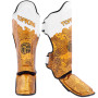 TKB Top King TKSGCT-CN01 Shin Guards Muay Thai Boxing "Happiness Chinese" Gold-White