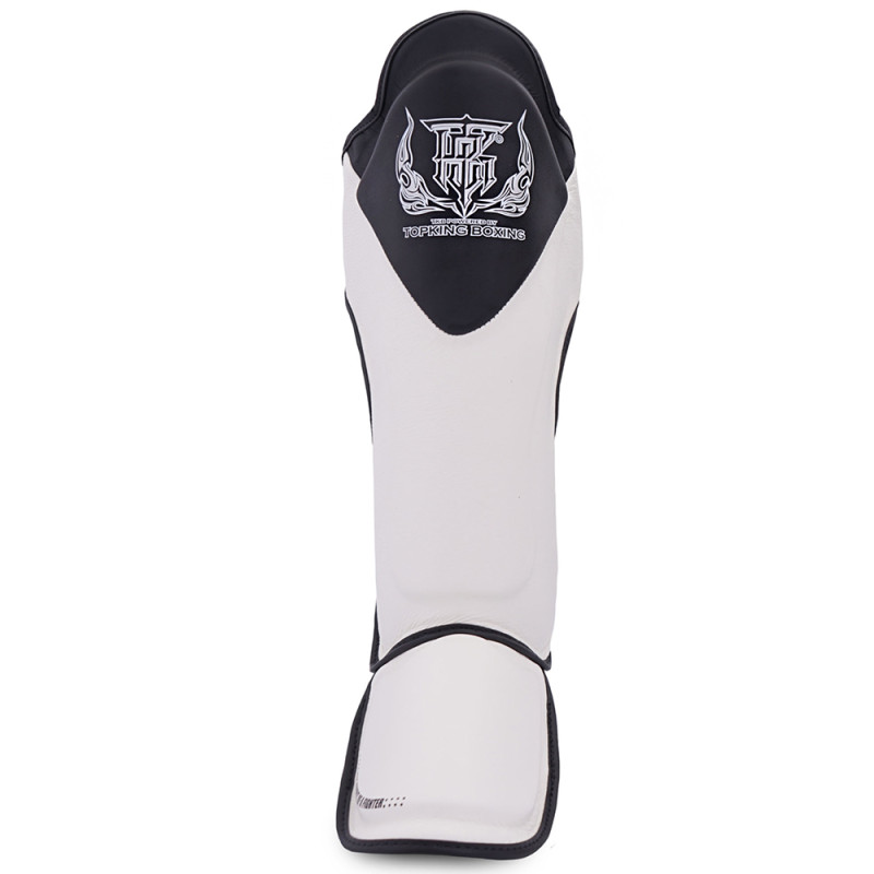 TKB TopKing "Blend-01" Shin Guards Muay Thai White-Black