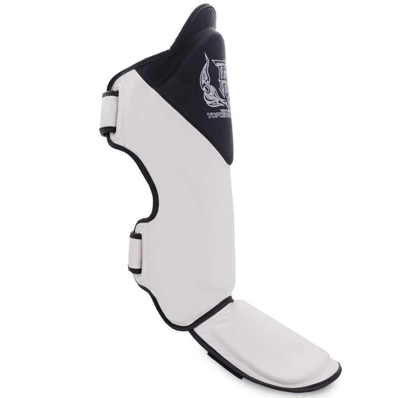 TKB TopKing "Blend-01" Shin Guards Muay Thai White-Black