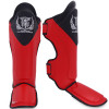 TKB TopKing "Blend-01" Shin Guards Muay Thai Boxing Red-Black