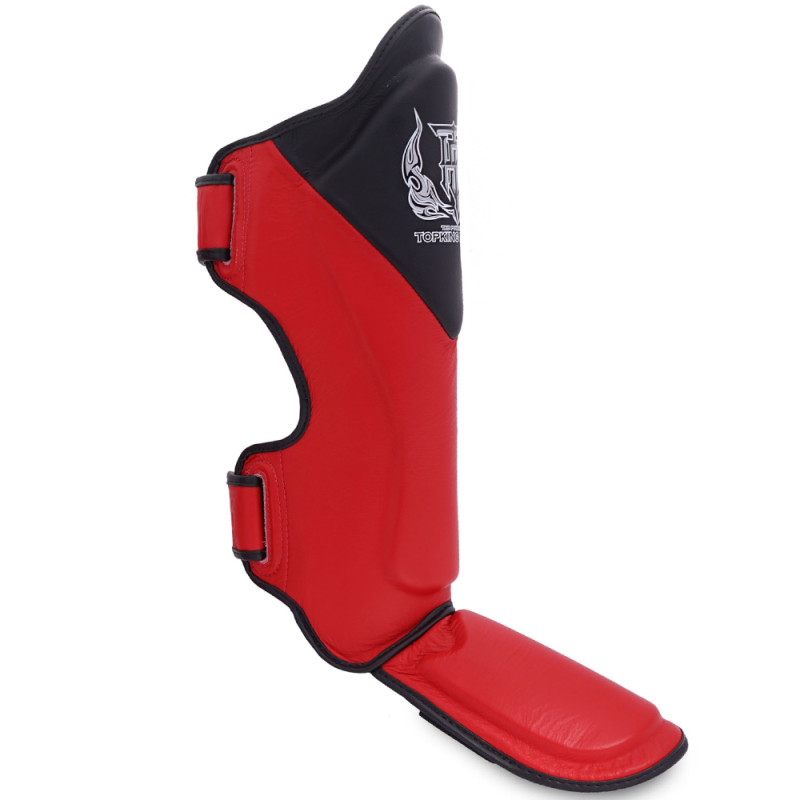 TKB TopKing "Blend-01" Shin Guards Muay Thai Boxing Red-Black