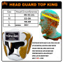 TKB Top King "Empower" Boxing Headgear Head Guard White-Gold