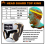 TKB Top King "Empower" Boxing Headgear Head Guard White-Silver 