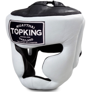 TKB Top King TKHGEC-LV "Extra Coverage" Boxing Headgear White