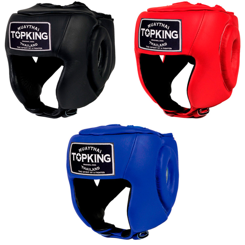 TKB TopKing Open Chin Boxing Headgear Head Guard Competition 