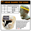 TKB TopKing "Snake" Boxing Headgear Head Guard Gold (White)