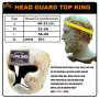 TKB Top King "Snake" Boxing Headgear Head Guard Gold (White)