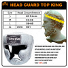 TKB TopKing "Snake" Boxing Headgear Head Guard Silver (White)