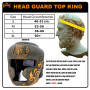 TKB Top King "Kanok" Boxing Headgear Head Guard Khaki