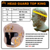 TKB TopKing "Kanok" Boxing Headgear Head Guard Beige