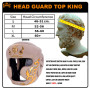 TKB Top King "Kanok" Boxing Headgear Head Guard Beige