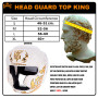 TKB Top King "Kanok" Boxing Headgear Head Guard White