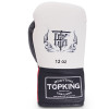 TKB TopKing Boxing Gloves Lace Up "Competition Official" White-Red-Black
