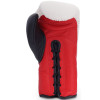 TKB TopKing Boxing Gloves Lace Up "Competition Official" White-Red-Black