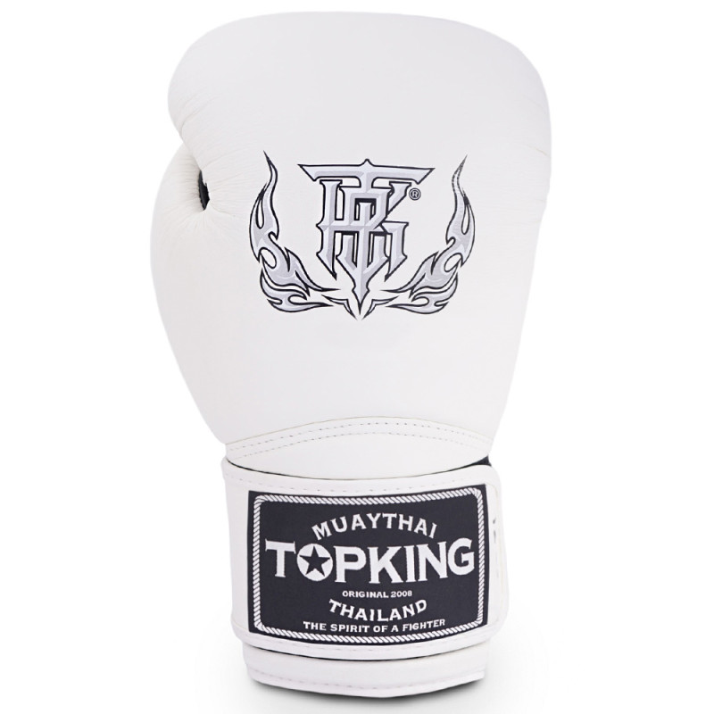 TKB TopKing Boxing Gloves "Super" White-Black