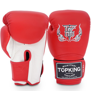 TKB Top King Boxing Gloves "Super" Red-White