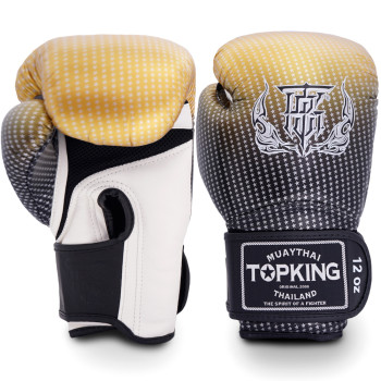TKB Top King Boxing Gloves "Super Star" Mesh Palm Gold