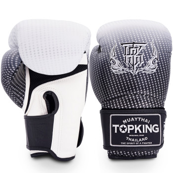 TKB Top King Boxing Gloves "Super Star" Mesh Palm Silver