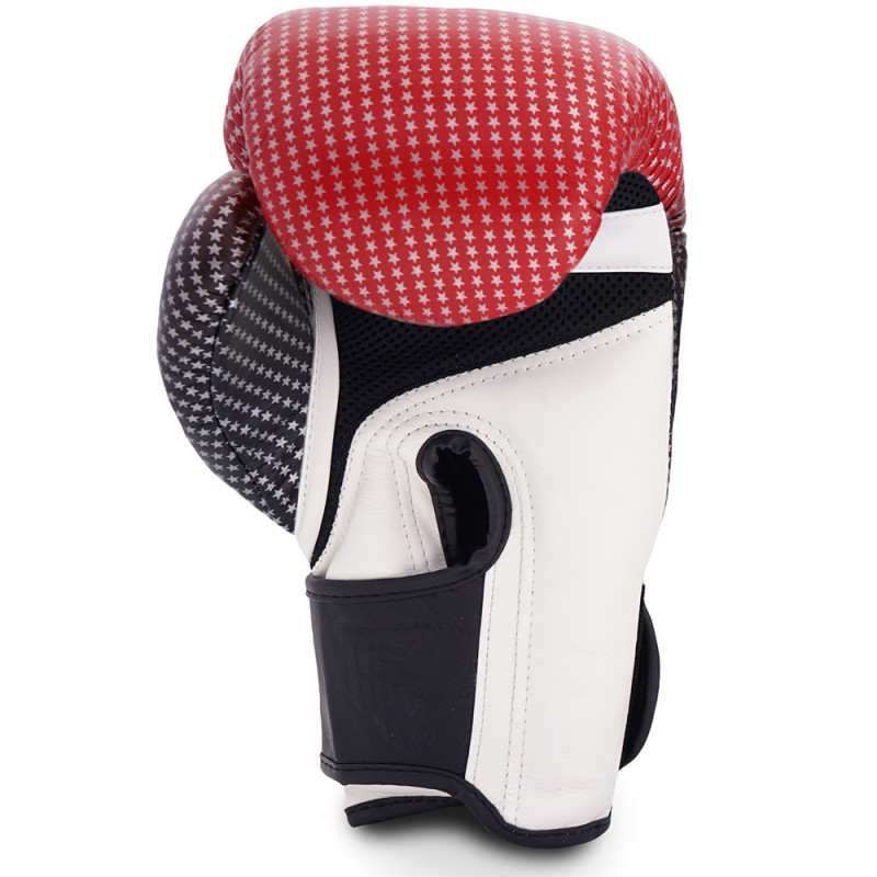TKB TopKing Boxing Gloves "Super Star" Mesh Palm Red