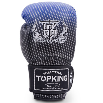 TKB TopKing Boxing Gloves "Super Star Air" Mesh Palm Blue 