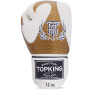 TKB Top King Boxing Gloves "Empower Creativity" Mesh Palm White-Gold 