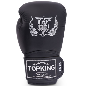TKB TopKing Boxing Gloves "Super" Black 