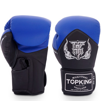 TKB Top King Boxing Gloves "Blend-01" Black-Blue