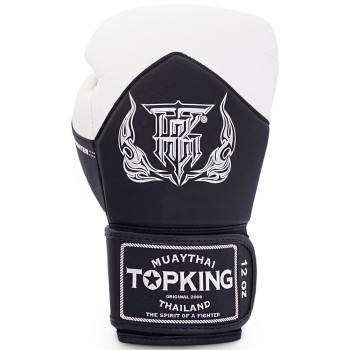 TKB TopKing Boxing Gloves "Blend-01" Black-White