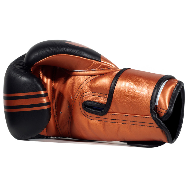 TKB TopKing Boxing Gloves "World Series" Black-Cooper 