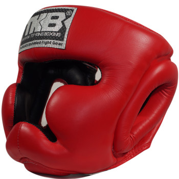 TKB Top King TKHGEC-LV "Extra Coverage" Boxing Headgear Head Guard Red
