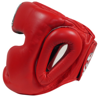 TKB TopKing TKHGEC-LV "Extra Coverage" Boxing Headgear Head Guard Red