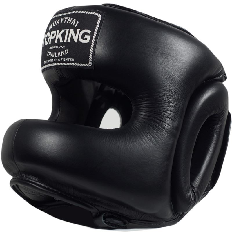 TKB TopKing TKHGPT (CC) Boxing Headgear Head Guard Full Face Bumper Black