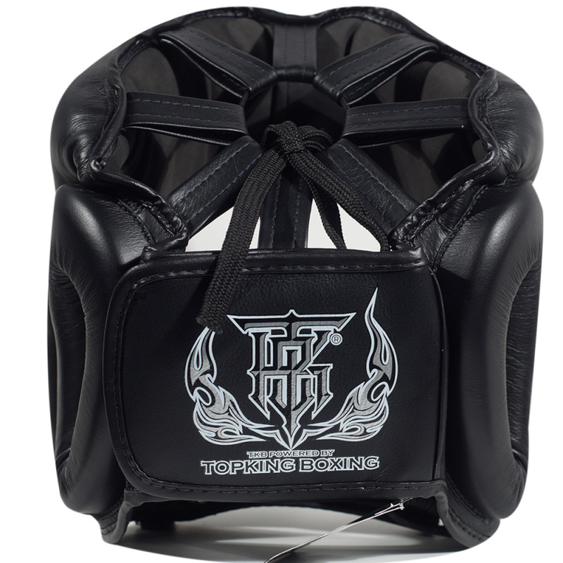 TKB TopKing TKHGPT (CC) Boxing Headgear Head Guard Full Face Bumper Black