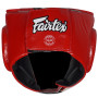 Fairtex HG1 Boxing Headgear Head Guard Competition Red