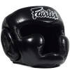 Fairtex HG13 Boxing Headgear Head Guard "Diagonal Vision Sparring" Lace Up Black