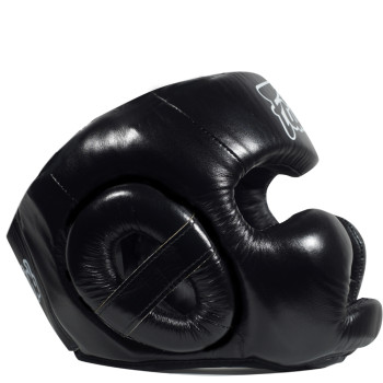 Fairtex HG13 Boxing Headgear Head Guard "Diagonal Vision Sparring" Lace Up Black