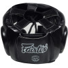 Fairtex HG13 Boxing Headgear Head Guard "Diagonal Vision Sparring" Lace Up Black