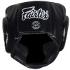 Fairtex HG13 Boxing Headgear Head Guard "Diagonal Vision Sparring" Lace Up Black