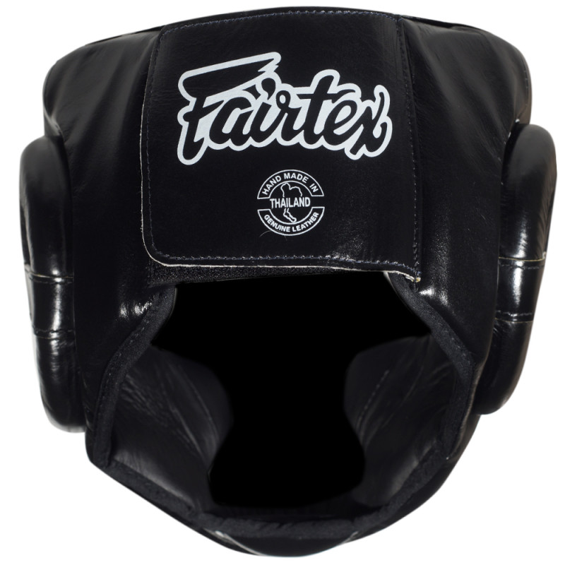 Fairtex HG13 Boxing Headgear Head Guard "Diagonal Vision Sparring" Lace Up Black