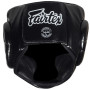 Fairtex HG13 Boxing Headgear Head Guard "Diagonal Vision Sparring" Black