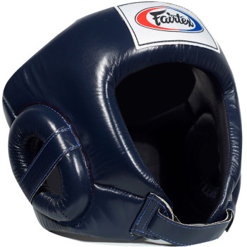 Fairtex HG1 Boxing Headgear Head Guard Competition Blue