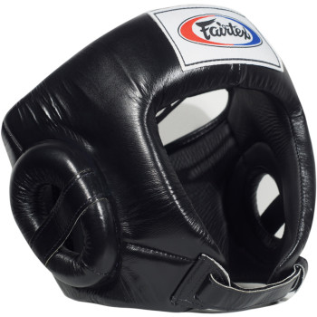 Fairtex HG1 Boxing Headgear Head Guard Competition Black