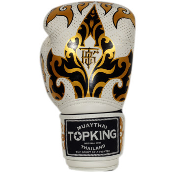 TKB TopKing Boxing Gloves "Kanok" White 