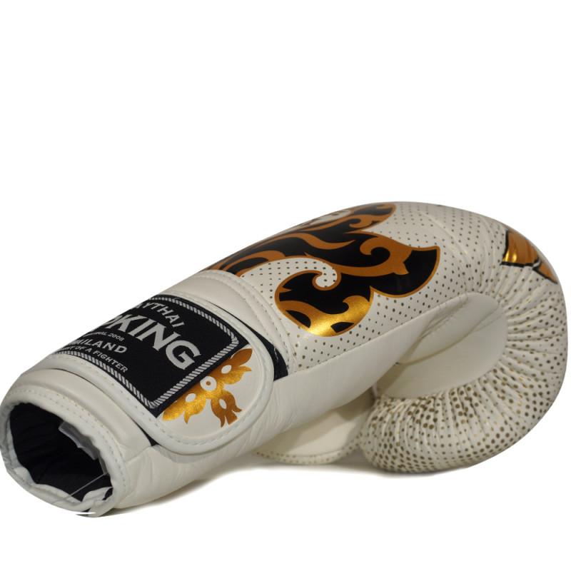 TKB TopKing Boxing Gloves "Kanok" White 